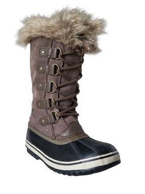 Sorel Joan Of Arctic Faux Fur Boots in Brown Women's Size 9.5